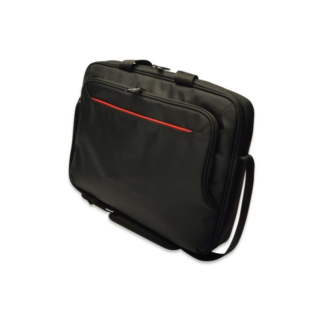 Ednet Superb notebook bag - black with red liner